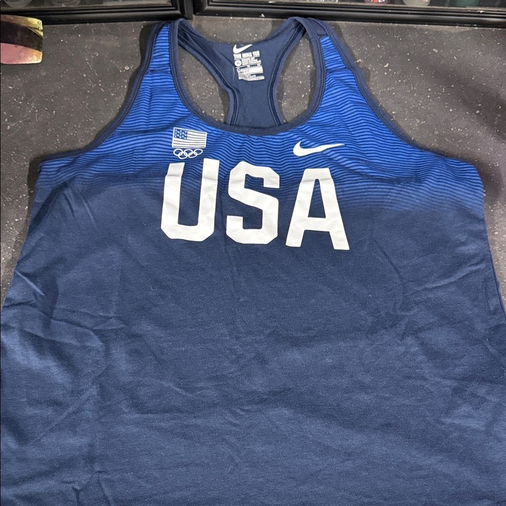 Nike Blue USA Tank Top